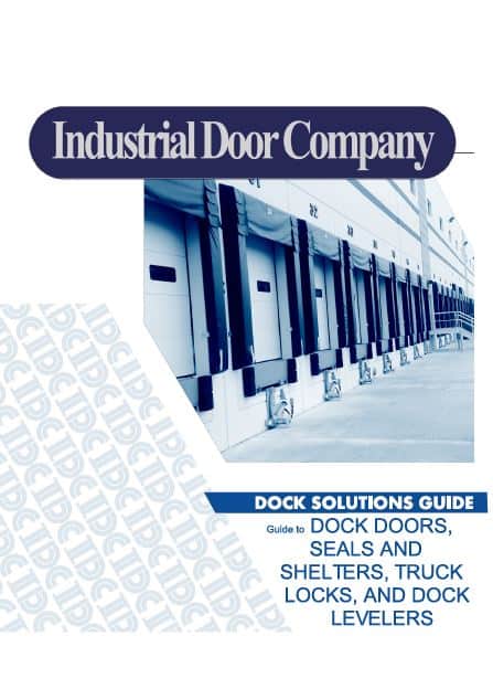 Cover of the Industrial Door Company dock solutions guide book