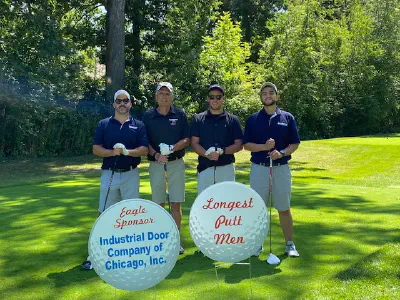 Industrial Door Company's salemsen golf foursome