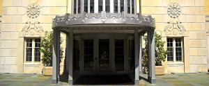 Doors infront of old building