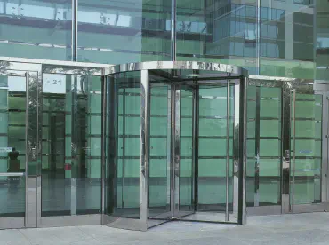 Glass revolving doors