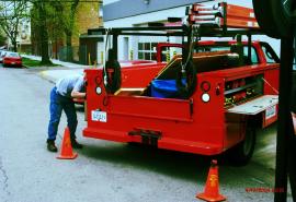 man loading truck