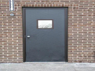 man door to building